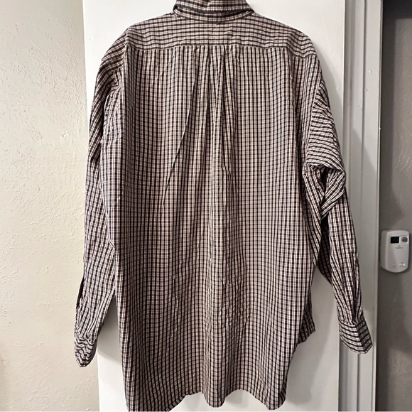 Ralph Lauren Men's Brown Plaid Shirt Size XL - Picture 10 of 11